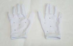 白のショート手袋プレゼント