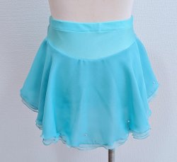 画像3: ふわふわ3段スカート リボン（水色系)