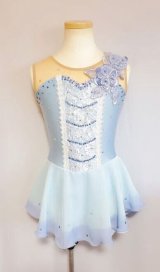 画像: お花のプリンセスドレス（アクアブルー系）