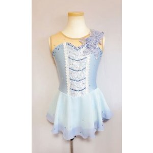 画像: お花のプリンセスドレス（アクアブルー系）