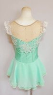 画像2: プリンセス刺繍ドレス（エメラルドグリーン系）サイズ130