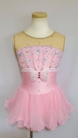 画像: チュールレースドレス（ピンク）サイズ130